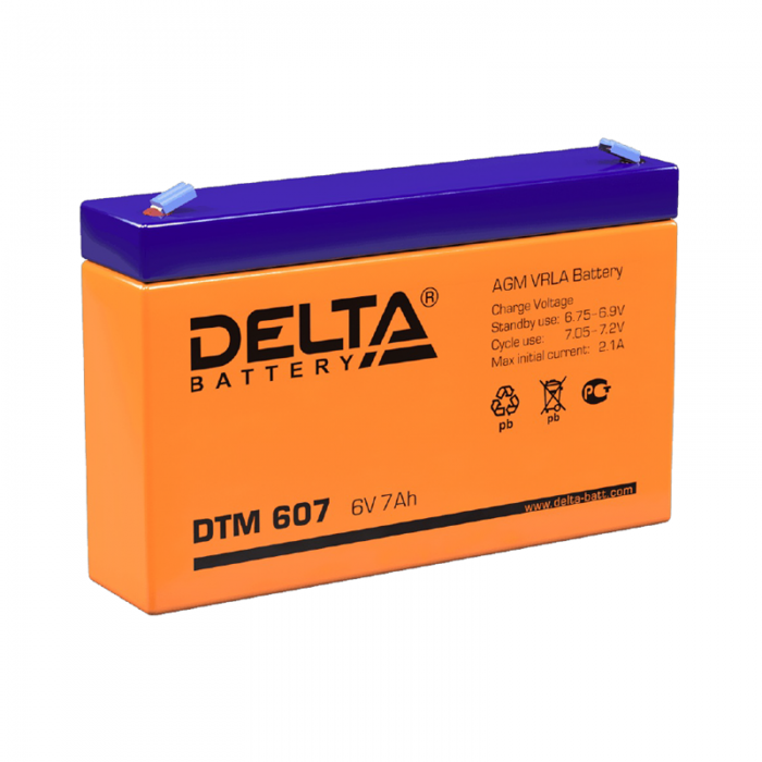 Аккумулятор Delta DTM 6V 7Ah